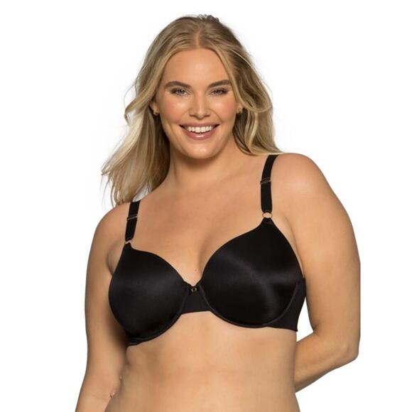 Vanity Fair Beauty Back Full Coverage Underwire Smoothing Bra 38D Black 75345 - Picture 1 of 6